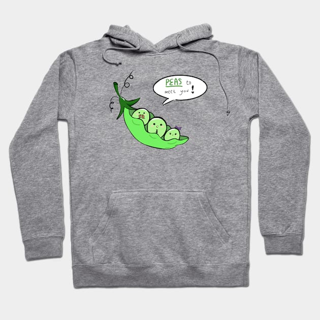 PEAS to meet you Hoodie by rokikun